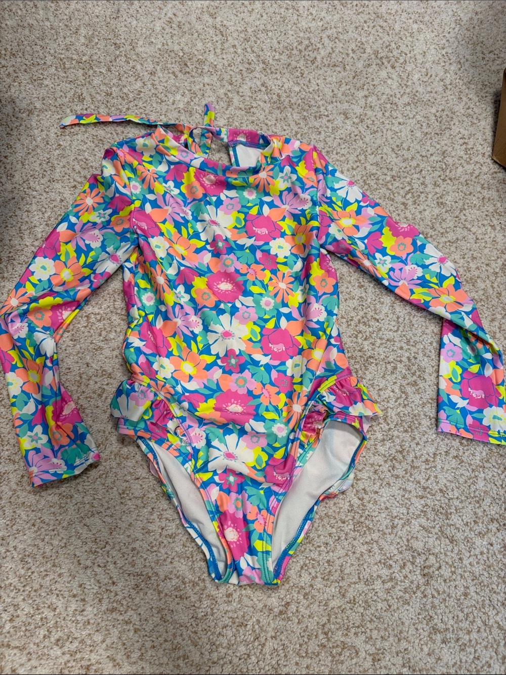 NWOT girls floral swimsuit Cat & Jack